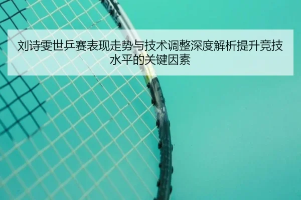 刘诗雯世乒赛表现走势与技术调整深度解析提升竞技水平的关键因素